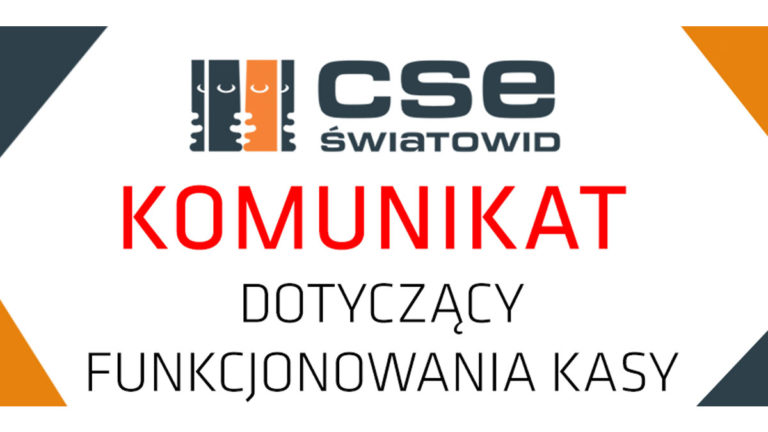 Tymczasowa zmiana godziny otwarcia kasy CSE „Światowid” w Elblągu