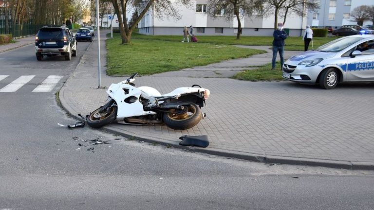 Uwaga na jednoślady – kolejny motocyklista trafił do szpitala