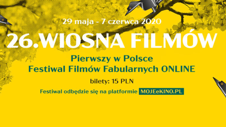 Już po raz 26. wystartuje Festiwal Filmowy WIOSNA FILMÓW. Tym razem będzie można uczestniczyć w nim online.