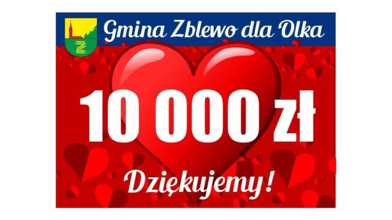 Gmina Zblewo dla Olusia: Aukcja za 10 tysięcy złotych!