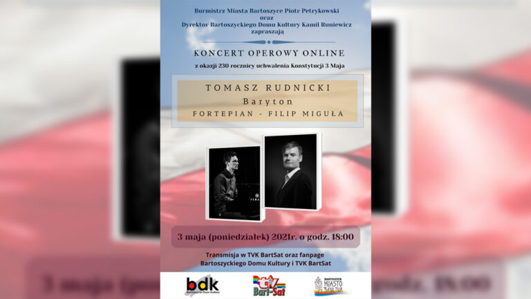 Koncert operowy online z okazji 230 rocznicy uchwalenia Konstytucji 3 Maja