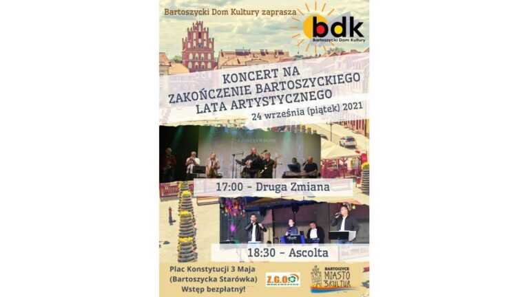 Koncert na zakończenie Bartoszyckiego Lata Artystycznego