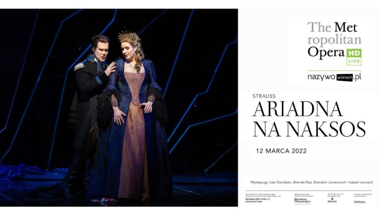 Kino Światowid zaprasza do obejrzenia dzieła Richarda Straussa „Ariadna na Naksos”