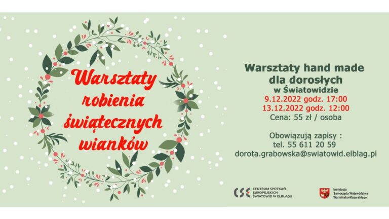 Grudniowe warsztaty handmade dla dorosłych w Światowidzie