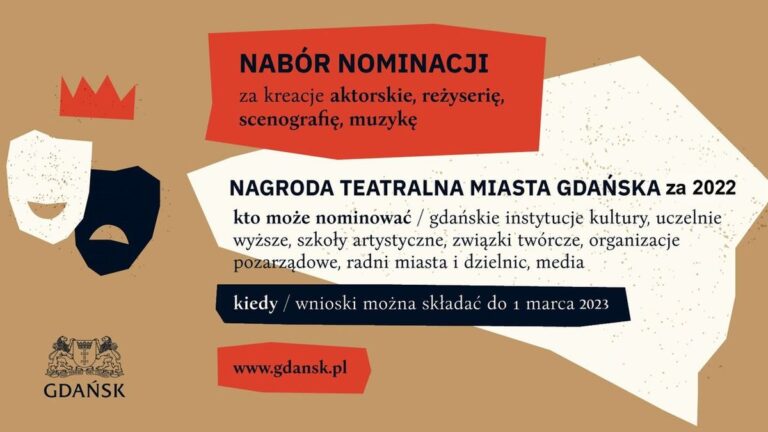 Nabór do Nagrody Teatralnej Miasta Gdańska za 2022 rok