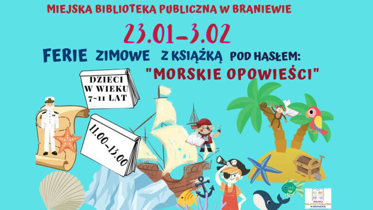 Ferie zimowe z książką 2023 pod hasłem: „MORSKIE OPOWIEŚCI”