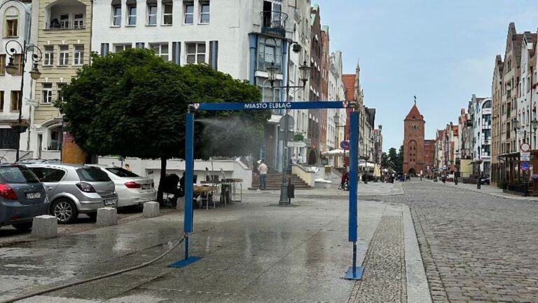 Miasto Elbląg uruchamia kurtyny wodne!