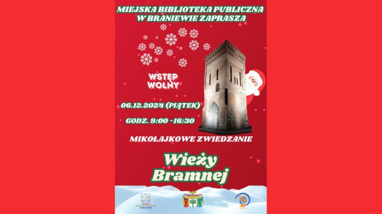 Miejska Biblioteka Publiczna w Braniewie – Mikołajkowe Zwiedzanie Wieży Bramnej