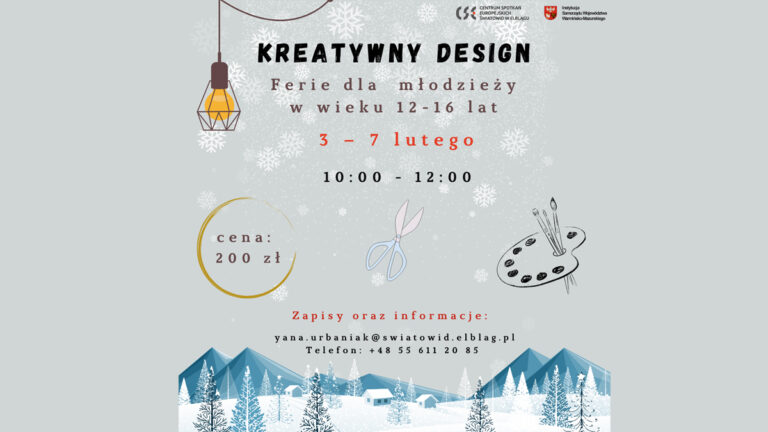 Kreatywny Design – Warsztaty dla Młodych Projektantów w Ferie Zimowe