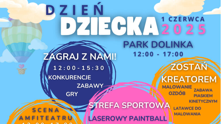 Elbląg świętuje Dzień Dziecka – festyn pełen atrakcji już 1 czerwca w&nbsp;Parku Dolinka