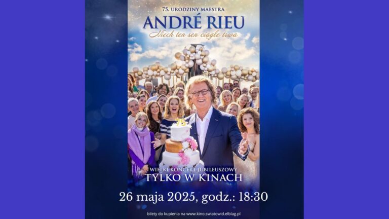 Jubileuszowy koncert „André Rieu. Niech&nbsp;ten sen ciągle trwa” w&nbsp;Kinie Światowid!