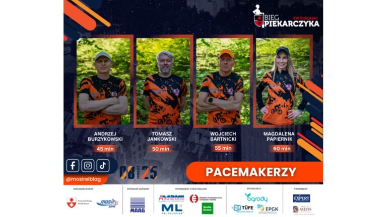 Pacemakerzy XVI edycji Elbląskiego Biegu Piekarczyka