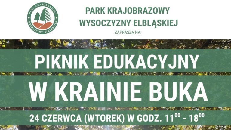 Piknik Edukacyjny „W Krainie Buka” już 24 czerwca