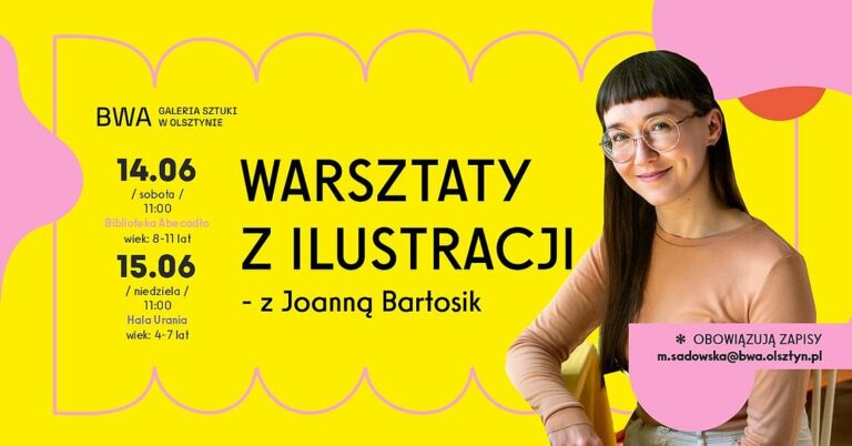 Ilustracje, dzieci i&nbsp;wyobraźnia – warsztaty z&nbsp;Joanną Bartosik w&nbsp;Olsztynie