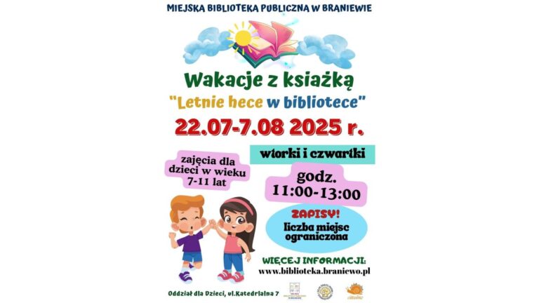 Miejska Biblioteka Publiczna w&nbsp;Braniewie – Wakacje z&nbsp;książką