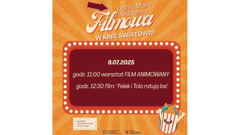 Letnia Mała Akademia Filmowa: Spotkanie z&nbsp;filmem animowanym już 9 lipca!