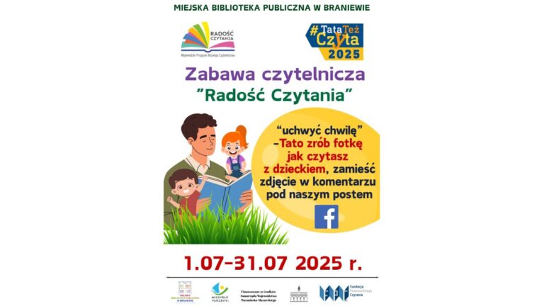 Zabawa czytelnicza w&nbsp;ramach akcji #TataTeżCzyta