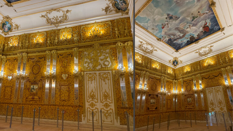 Bursztynowa Komnata w&nbsp;Mamerkach przyciąga