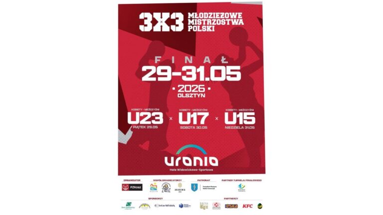 Finały młodzieżowych mistrzostw Polski 3×3 w&nbsp;Olsztynie