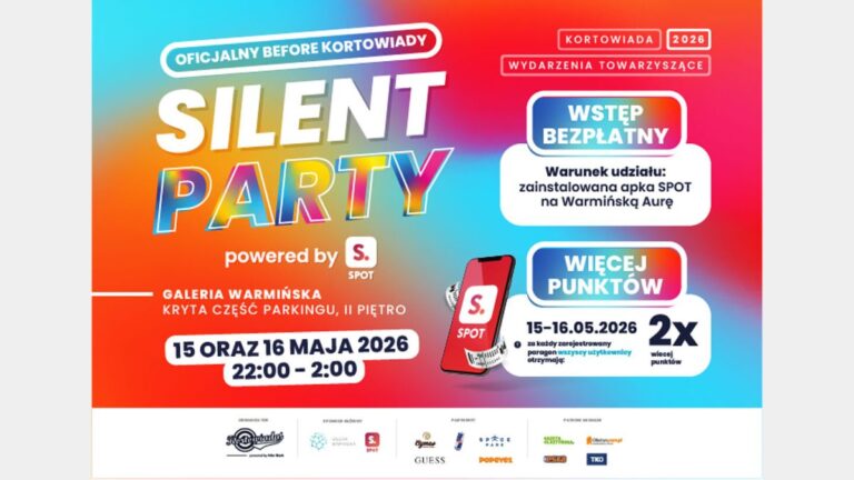 Silent Party powered by&nbsp;SPOT w&nbsp;Galerii Warmińskiej