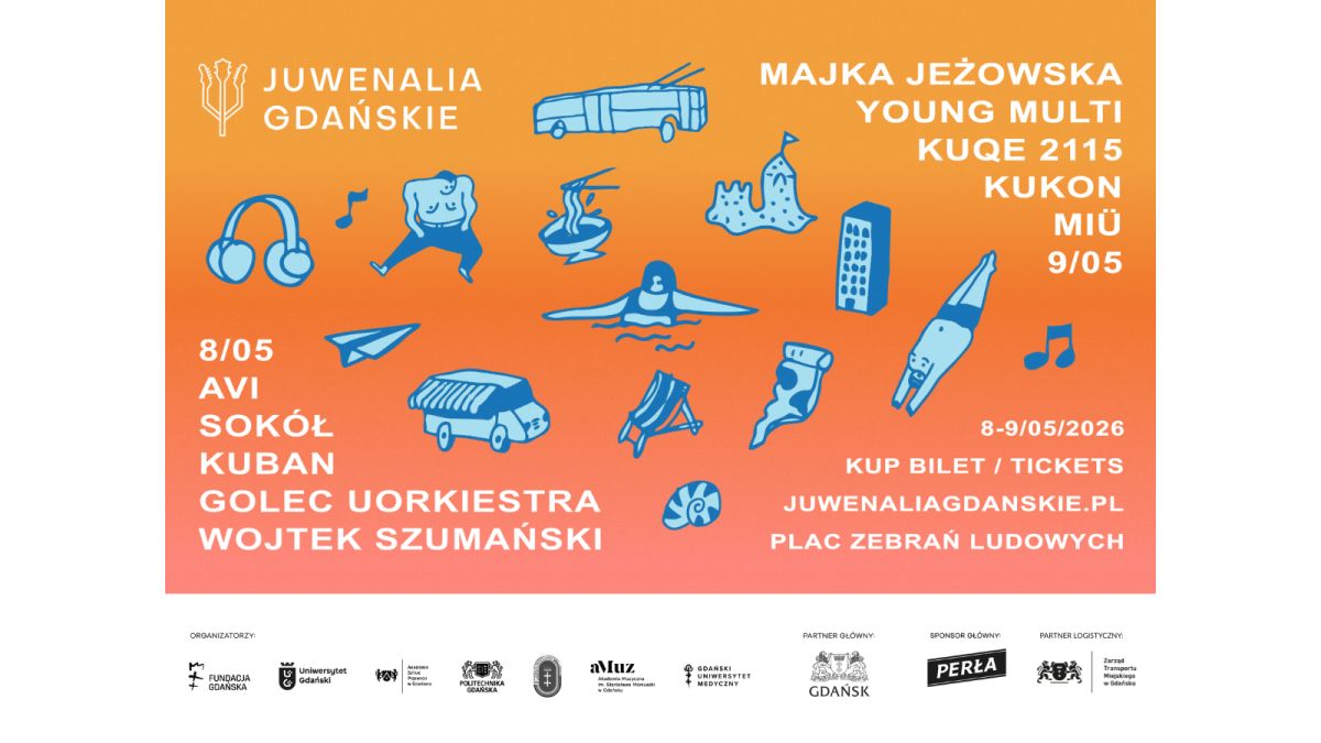Juwenalia Gdańskie 2026 – święto studentów już 8 i 9 maja