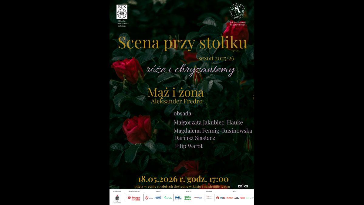 Majowa scena przy stoliku