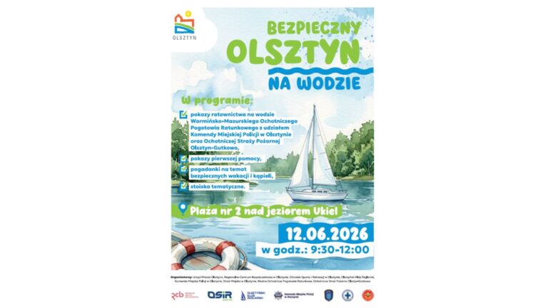 Bezpieczny Olsztyn nad&nbsp;wodą: pokazy i&nbsp;warsztaty nad&nbsp;Ukielem