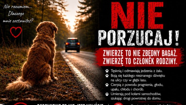 Nie&nbsp;porzucaj! Zwierzę to&nbsp;nie&nbsp;bagaż